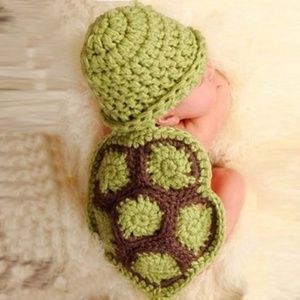 Cute Baby🐢Turtle Knit Crochet Costume